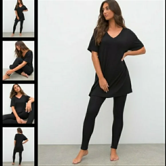 Soma Days Nights Leggings Tunic Top, 2 Pc Set NWT RET $94- - Picture 5 of 6